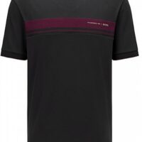 HUGO BOSS T-Shirt Tiburt 290_PS aus Bio-Baumwolle mit Capsule-Logo Schwarz 001