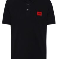 Hugo Poloshirt Dereso222 aus Baumwoll-Piqué mit Logo-Aufnäher schwarz 001