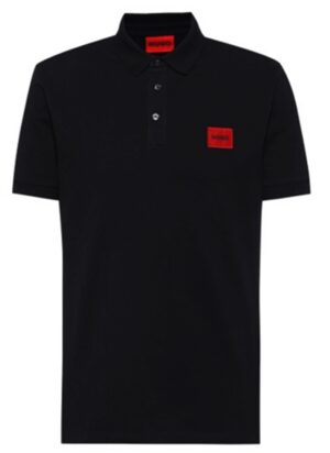 Hugo Poloshirt Dereso222 aus Baumwoll-Piqué mit Logo-Aufnäher schwarz 001