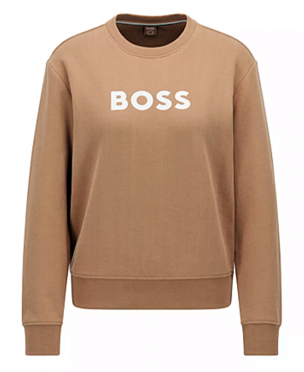 Hugo Boss Baumwoll-Sweatshirt aus French Terry mit Logo-Print C_Elaboss_6 Beige 260 Hugo Boss Baumwoll-Sweatshirt aus French Terry mit Logo-Print C_Elaboss_6 Beige 260
