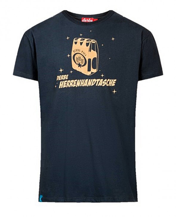 DERBE Herren T-Shirt Herrenhandtasche 010-Navy DERBE Herren T-Shirt Herrenhandtasche 010-Navy