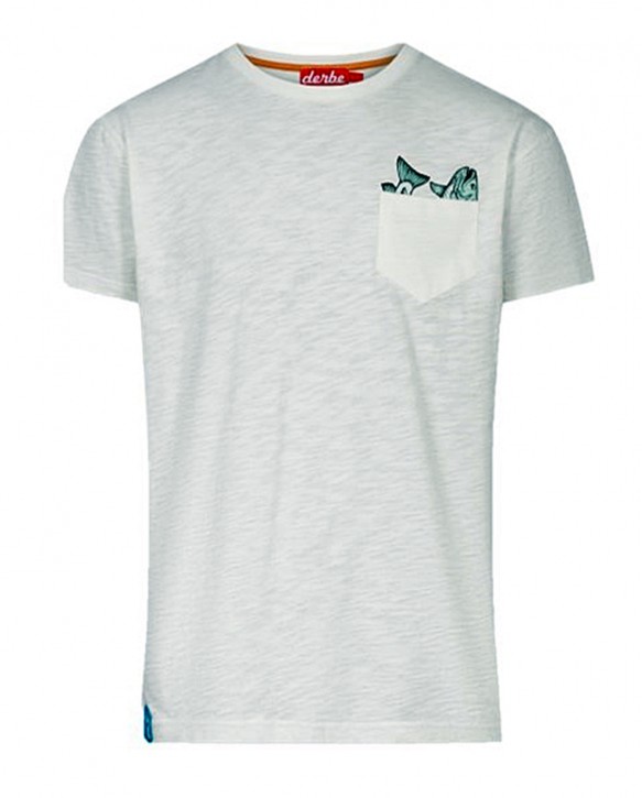 DERBE Herren T-Shirt Taschenfisch 023-Offwhite DERBE Herren T-Shirt Taschenfisch 023-Offwhite