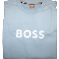 Hugo Boss Baumwoll-Sweatshirt aus French Terry mit Logo-Print C_Elaboss_6 Hellblau 417 Hugo Boss Baumwoll-Sweatshirt aus French Terry mit Logo-Print C_Elaboss_6 Hellblau 417