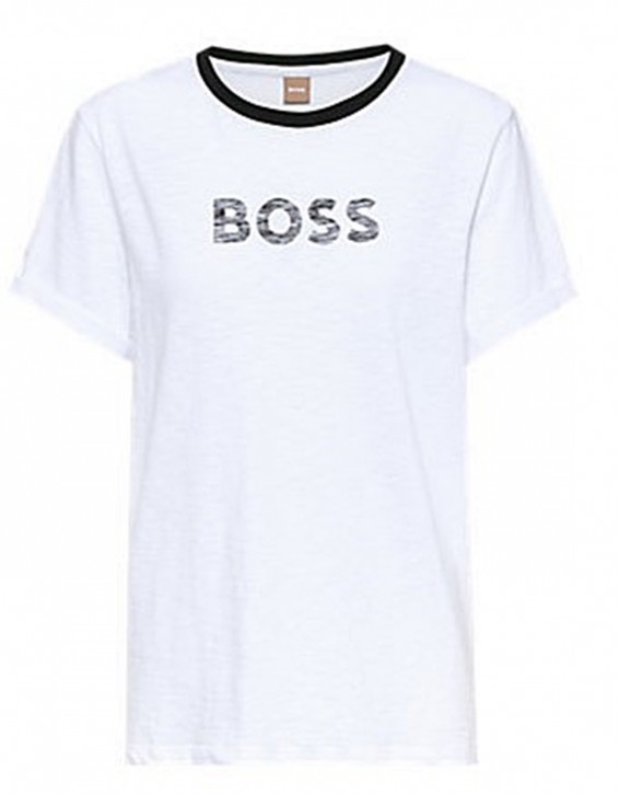 Hugo Boss Damen T-Shirt C_Emoi1 Weiß 100 Hugo Boss Damen T-Shirt C_Emoi1 Weiß 100
