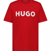 Hugo Boss Herren T-Shirt Dulivio Regular-Fit aus Baumwoll-Jersey mit Kontrast-Logo Rot 693 Hugo Boss Herren T-Shirt Dulivio Regular-Fit aus Baumwoll-Jersey mit Kontrast-Logo Rot 693