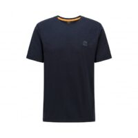 Hugo Boss Herren Rundhals T-Shirt TEGOOD mit Label patch auf der Brust dunkelblau 404 Hugo Boss Herren Rundhals T-Shirt TEGOOD mit Label patch auf der Brust dunkelblau 404