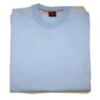 Hugo Boss Gestreifter Herren Pullover Ataroul Farbe hellblau 487 Hugo Boss Gestreifter Herren Pullover Ataroul Farbe hellblau 487
