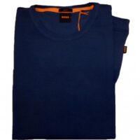 Hugo Boss Slim-Fit Longsleeve Tempest mit Logo-Aufnäher dunkelblau 413