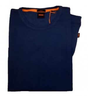 Hugo Boss Slim-Fit Longsleeve Tempest mit Logo-Aufnäher dunkelblau 413
