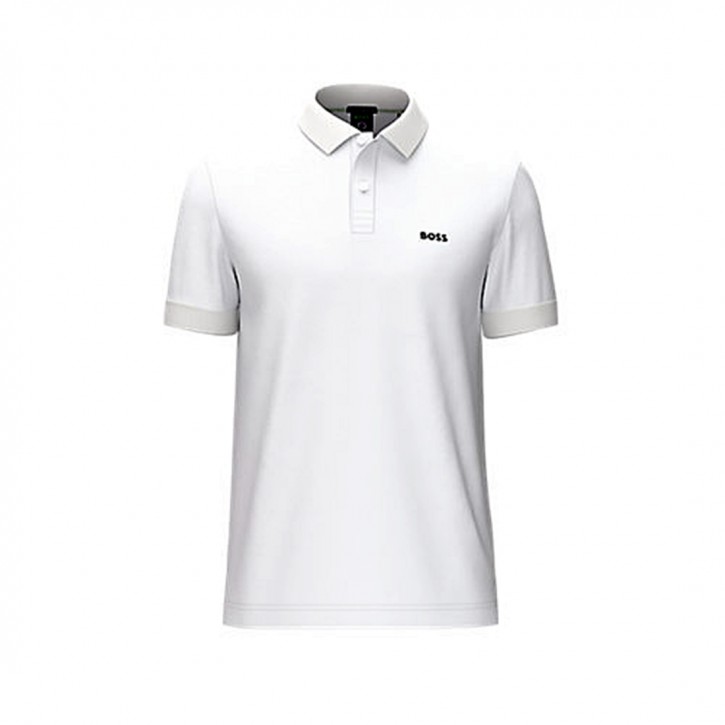 Boss Regular-Fit Poloshirt Piro aus Baumwolle Weiß 100 Boss Regular-Fit Poloshirt Piro aus Baumwolle Weiß 100