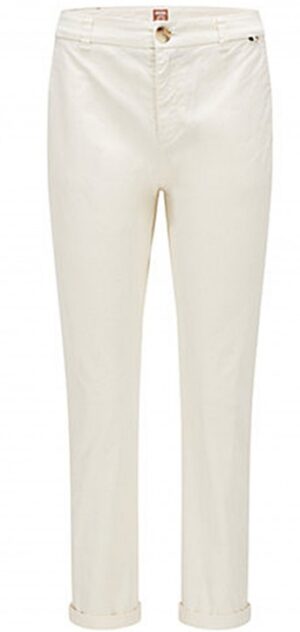 Hugo Boss Regular-Fit Chino C_Tachini2-D aus elastischer Bio-Baumwolle open white 118