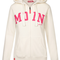 DERBE Moin Damen Sweatjacke Offwhite Beige 023 DERBE Moin Damen Sweatjacke Offwhite Beige 023