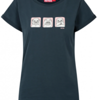DERBE Kegelrobbe Damen Shirt Navy Dunkelblau 010 DERBE Kegelrobbe Damen Shirt Navy Dunkelblau 010