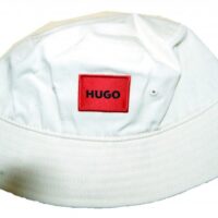 HUGO Fischerhut MEN-X555-1_T aus Twill mit rotem Logo-Label beige 272