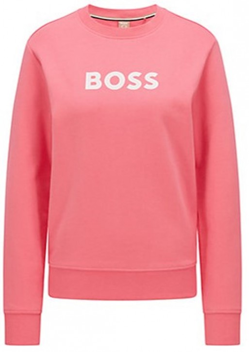 Hugo Boss Baumwoll-Sweatshirt aus French Terry mit Logo-Print C_Elaboss_6 Pink 663 Hugo Boss Baumwoll-Sweatshirt aus French Terry mit Logo-Print C_Elaboss_6 Pink 663