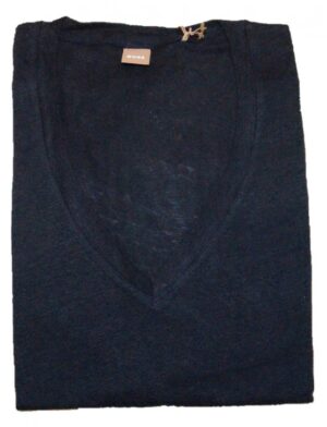 Hugo Boss C_Enellie Top mit V-Ausschnitt dunkelblau 466