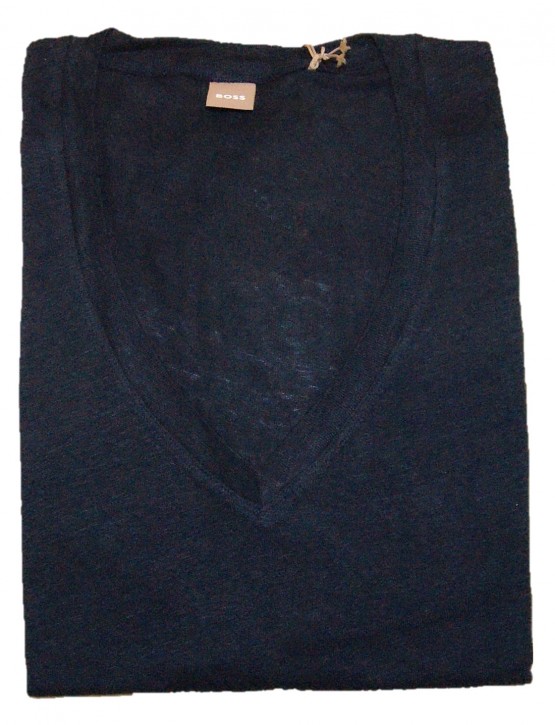 Hugo Boss C_Enellie Top mit V-Ausschnitt dunkelblau 466 Hugo Boss C_Enellie Top mit V-Ausschnitt dunkelblau 466