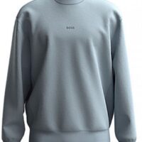 Hugo Boss Herren Wefade Sweatshirt mit Gummierten Logo Grau 080 Hugo Boss Herren Wefade Sweatshirt mit Gummierten Logo Grau 080