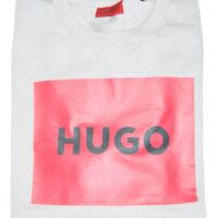 Hugo Pullover Duragol222 aus Baumwoll-Terry mit rotem Logo-Print grau 030