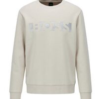 Hugo Boss Salbo 1 Sweatshirt mit Logo-Schriftzug auf der Brust Beige 271