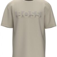 Hugo Boss Tee 1 Relaxed-Fit T-Shirt aus Baumwolle mit Colour-Block-Logo Hell Beige 271