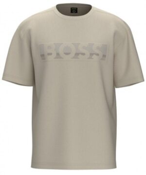 Hugo Boss Tee 1 Relaxed-Fit T-Shirt aus Baumwolle mit Colour-Block-Logo Hell Beige 271