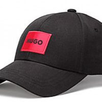 Hugo Cap Men-X 576-222 aus Baumwoll-Twill mit rotem Logo-Label schwarz 001 Hugo Cap Men-X 576-222 aus Baumwoll-Twill mit rotem Logo-Label schwarz 001