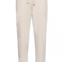 Hugo Jogginghose Dapman mit Bündchen am Saum und rotem Logo-Etikett Beige 272