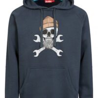 DERBE Schädel Herren Hoody Navy Dunkelblau 010 DERBE Schädel Herren Hoody Navy Dunkelblau 010