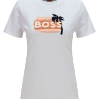 Hugo Boss C_EDIARYT-SHIRT AUS BIO-BAUMWOLLE MIT LOGO-ARTWORK weiß 122 Hugo Boss C_EDIARYT-SHIRT AUS BIO-BAUMWOLLE MIT LOGO-ARTWORK weiß 122