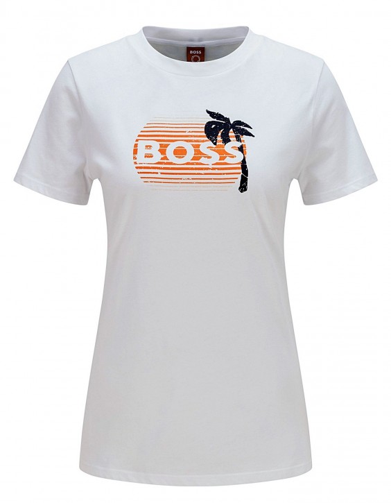 Hugo Boss C_EDIARYT-SHIRT AUS BIO-BAUMWOLLE MIT LOGO-ARTWORK weiß 122 Hugo Boss C_EDIARYT-SHIRT AUS BIO-BAUMWOLLE MIT LOGO-ARTWORK weiß 122