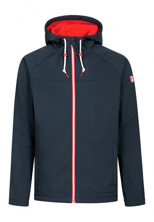 DERBE Herren Softshell Jacke Isleby Navy/Red 010/030 DERBE Herren Softshell Jacke Isleby Navy/Red 010/030