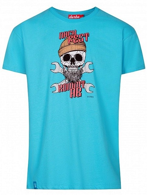 Derbe Herren T-Shirt Nach fest kommt ab River Blue Hellblau 0150 Derbe Herren T-Shirt Nach fest kommt ab River Blue Hellblau 0150