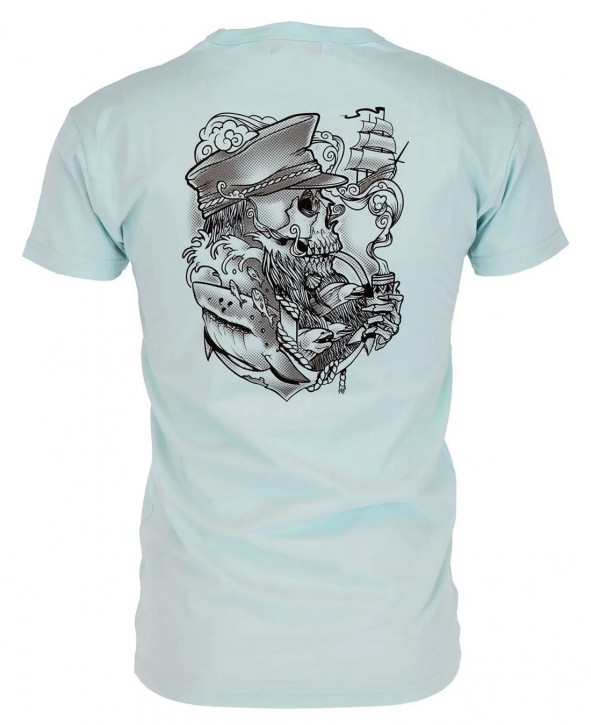 DERBE Herren  Kapitän Skull Herren Shirt wan blue 0151 DERBE Herren  Kapitän Skull Herren Shirt wan blue 0151