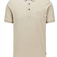 Hugo Boss Slim-Fit Poloshirt Passenger aus Stretch-Baumwolle mit Logo-Aufnäher beige 271