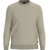 Hugo Boss Gestreifter Herren Pullover Ataroul Farbe beige 271 Hugo Boss Gestreifter Herren Pullover Ataroul Farbe beige 271