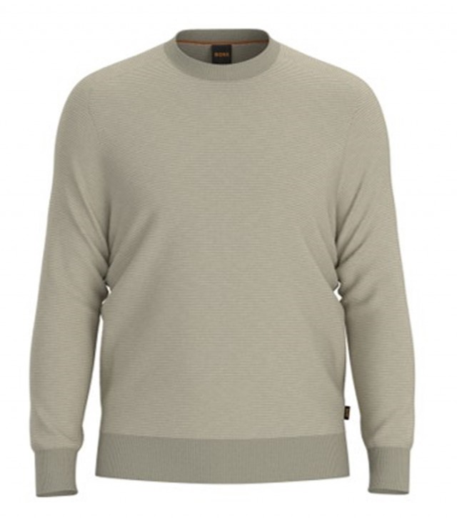 Hugo Boss Gestreifter Herren Pullover Ataroul Farbe beige 271 Hugo Boss Gestreifter Herren Pullover Ataroul Farbe beige 271