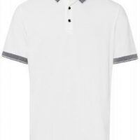 BALDESSARINI Poloshirt Pascal Modern Fit mit farblich abgesetzten Polo und Ärmelbündchen weiss 1020