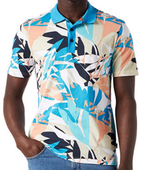 Hugo Boss Polo Shirt PeAllover aus Baumwoll-Jersey mit Print mehrfarbig 439