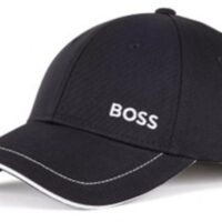 Hugo Boss Cap 1 aus Baumwoll-Twill mit kontrastfarbenem Logo schwarz 001