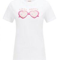 Hugo Boss C_EDIARYT-SHIRT AUS BIO-BAUMWOLLE MIT LOGO-ARTWORK weiß 121 Hugo Boss C_EDIARYT-SHIRT AUS BIO-BAUMWOLLE MIT LOGO-ARTWORK weiß 121