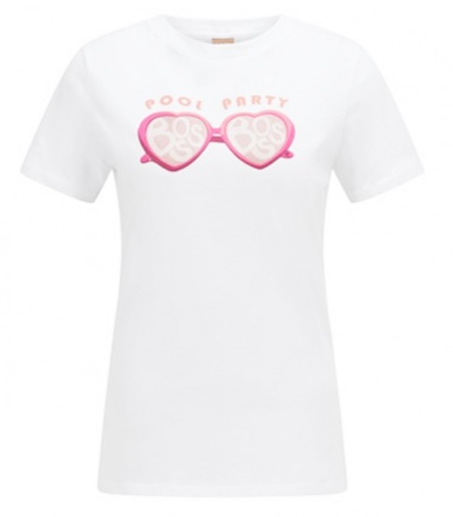 Hugo Boss C_EDIARYT-SHIRT AUS BIO-BAUMWOLLE MIT LOGO-ARTWORK weiß 121 Hugo Boss C_EDIARYT-SHIRT AUS BIO-BAUMWOLLE MIT LOGO-ARTWORK weiß 121