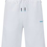 Hugo Boss  Headlo 1 Shorts aus Baumwoll-Mix mit kontrastfarbenem Logo weiß 100 Hugo Boss  Headlo 1 Shorts aus Baumwoll-Mix mit kontrastfarbenem Logo weiß 100