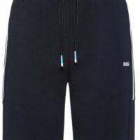 Hugo Boss  Headlo 1 Shorts aus Baumwoll-Mix mit kontrastfarbenem Logo dunkelblau 403 Hugo Boss  Headlo 1 Shorts aus Baumwoll-Mix mit kontrastfarbenem Logo dunkelblau 403