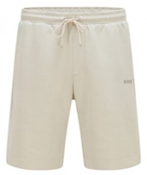 Hugo Boss  Headlo 1 Shorts aus Baumwoll-Mix mit kontrastfarbenem Logo hellbeige 271
