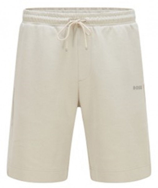 Hugo Boss  Headlo 1 Shorts aus Baumwoll-Mix mit kontrastfarbenem Logo hellbeige 271 Hugo Boss  Headlo 1 Shorts aus Baumwoll-Mix mit kontrastfarbenem Logo hellbeige 271