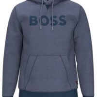 Hugo Boss Welndi Sweatshirt mit Logoschriftzug auf Brust in Dunkelblau 404