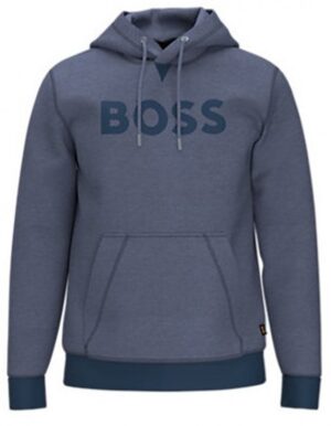 Hugo Boss Welndi Sweatshirt mit Logoschriftzug auf Brust in Dunkelblau 404