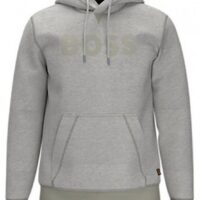 Hugo Boss Welndi Sweatshirt mit Logoschriftzug auf Brust in Hellbeige 271