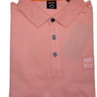 Hugo Boss Slim-Fit Poloshirt Passenger aus Stretch-Baumwolle mit Logo-Aufnäher Hellrot 630
